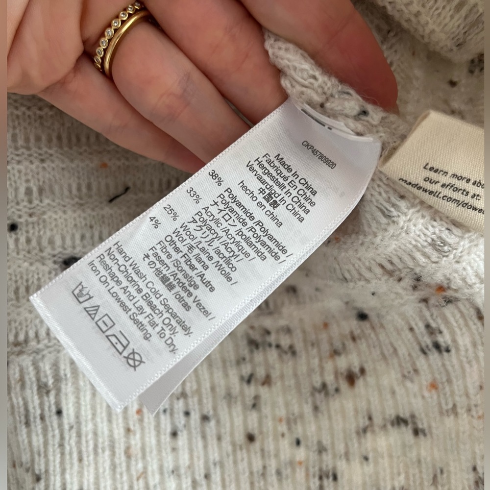 NWT! Madewell Donegal Elsmere Sweater - Picture 8 of 9